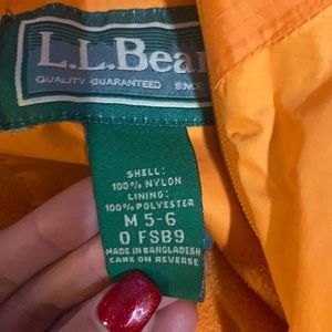 5-6 boys  LL bean rain coat worn a handful of times